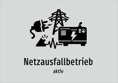 Netzausfallbetrieb - aktiv