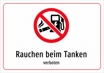 Rauchen beim Tanken - verboten