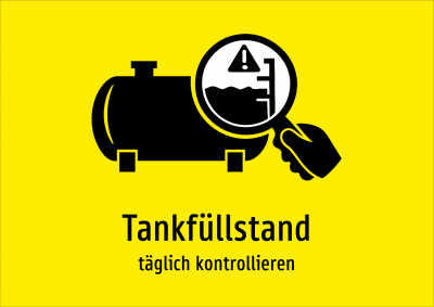 Tankfüllstand - täglich kontrollieren