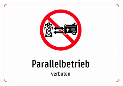 Parallelbetrieb - verboten