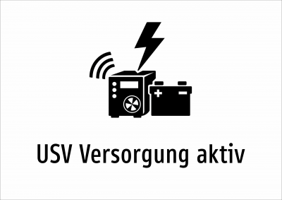 USV Versorgung aktiv