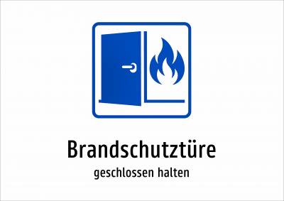 Brandschutztüre - geschlossen halten