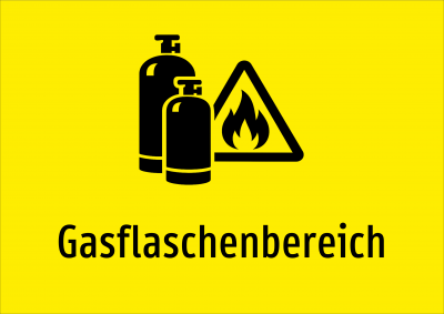 Gasflaschenbereich