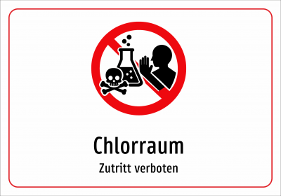 Chlorraum - Zutritt verboten
