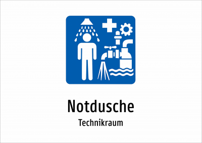 Notdusche - Technikraum