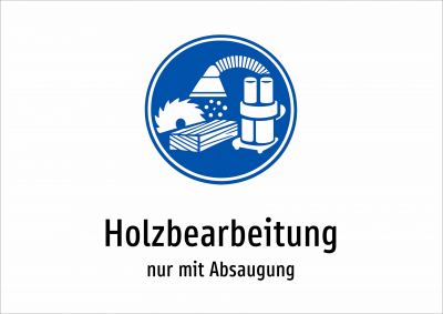 Holzbearbeitung - nur mit Absaugung