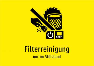 Filterreinigung - nur im Stillstand