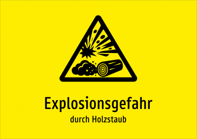 Explosionsgefahr - durch Holzstaub