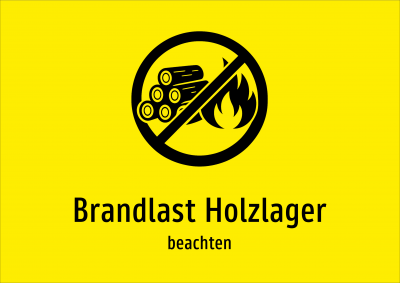 Brandlast Holzlager - beachten