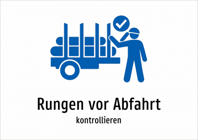 Rungen vor Abfahrt - kontrollieren