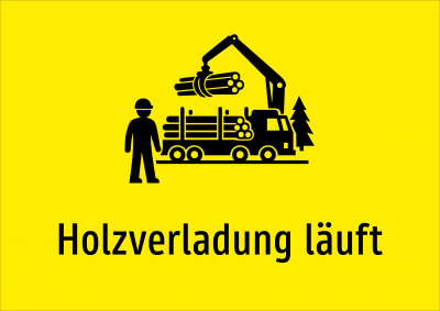 Holzverladung läuft
