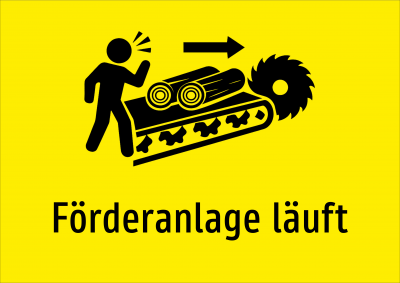 Förderanlage läuft