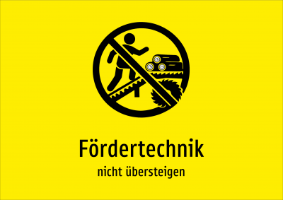 Fördertechnik - nicht übersteigen