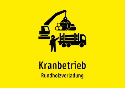 Kranbetrieb - Rundholzverladung