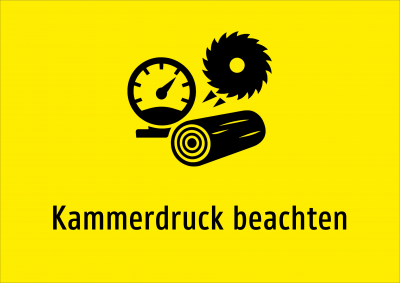 Kammerdruck beachten