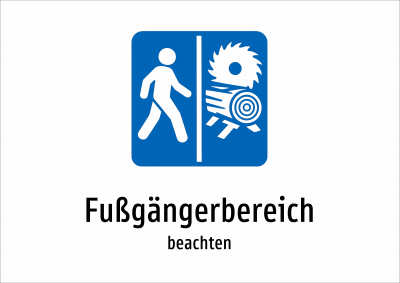 Fußgängerbereich - beachten