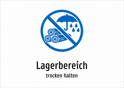 Lagerbereich - trocken halten