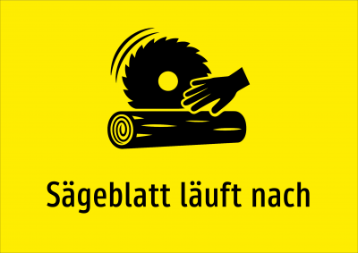 Sägeblatt läuft nach