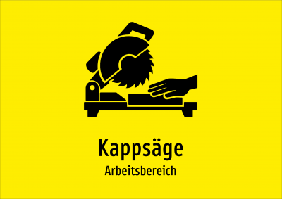 Kappsäge - Arbeitsbereich