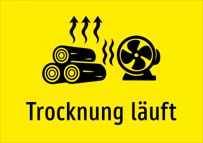 Trocknung läuft