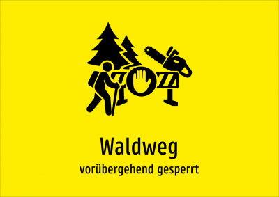 Waldweg - vorübergehend gesperrt