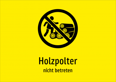 Holzpolter - nicht betreten