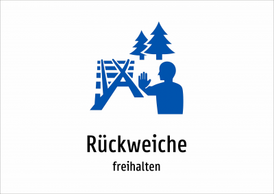 Rückweiche - freihalten