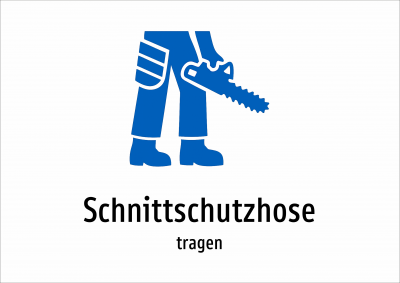 Schnittschutzhose - tragen
