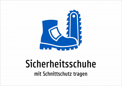Sicherheitsschuhe - mit Schnittschutz tragen