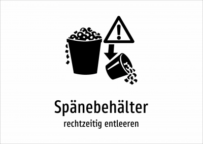 Spänebehälter - rechtzeitig entleeren