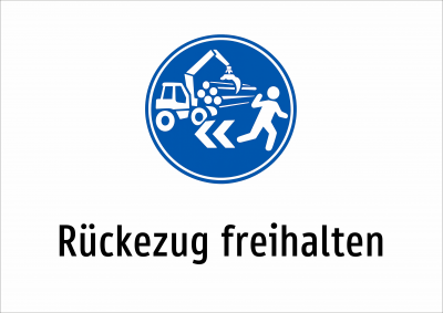 Rückezug freihalten