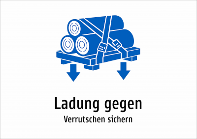 Ladung gegen - Verrutschen sichern