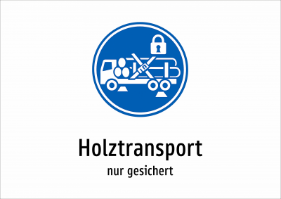 Holztransport - nur gesichert
