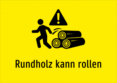 Rundholz kann rollen