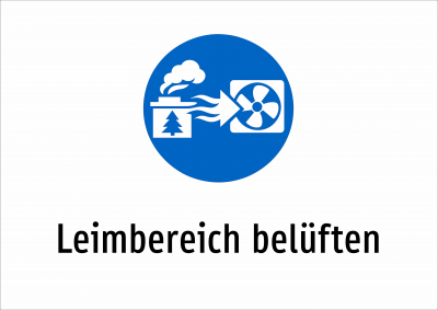 Leimbereich belüften