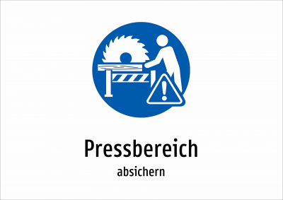 Pressbereich - absichern
