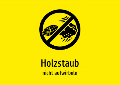 Holzstaub - nicht aufwirbeln