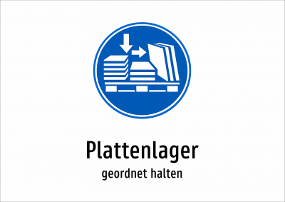 Plattenlager - geordnet halten