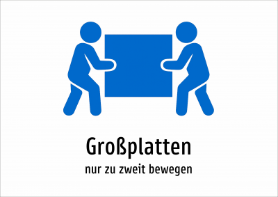 Großplatten - nur zu zweit bewegen