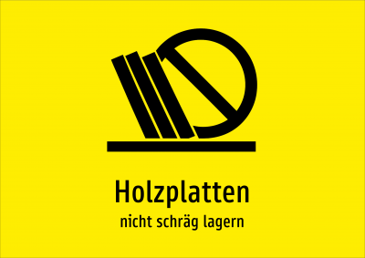 Holzplatten - nicht schräg lagern