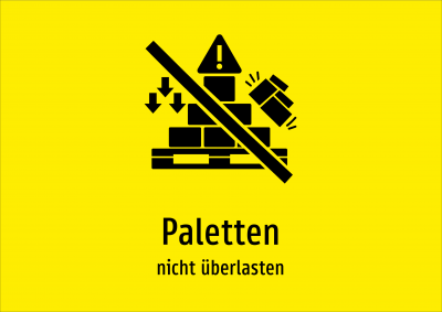Paletten - nicht überlasten