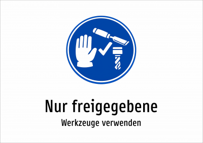 Nur freigegebene - Werkzeuge verwenden