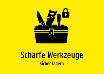 Scharfe Werkzeuge - sicher lagern