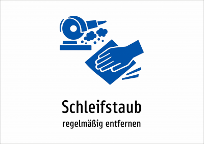 Schleifstaub - regelmäßig entfernen