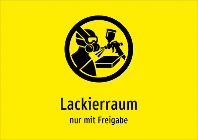 Lackierraum - nur mit Freigabe