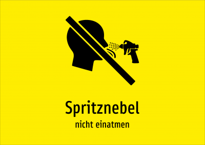 Spritznebel - nicht einatmen