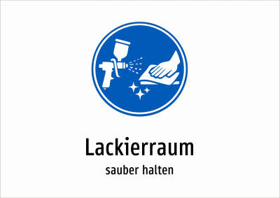 Lackierraum - sauber halten