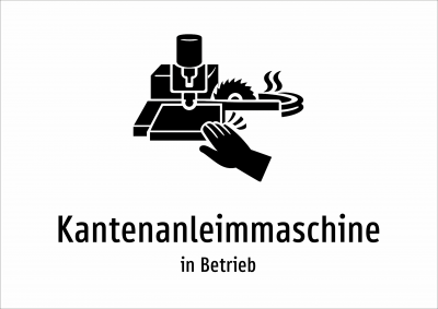 Kantenanleimmaschine - in Betrieb