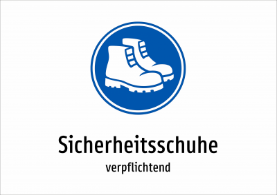 Sicherheitsschuhe - verpflichtend