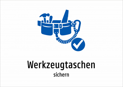Werkzeugtaschen - sichern
